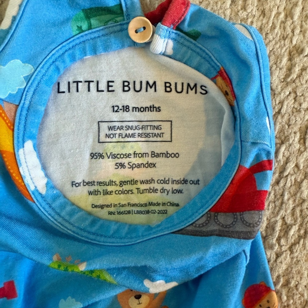 Bums & Roses Ready Jet Go Racer Back Ruffle Dress 12-18 mos - Picture 6 of 6